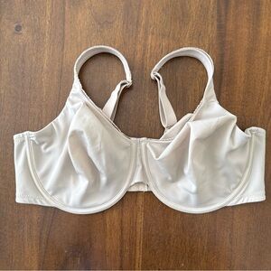 Wacoal Unlined Full Coverage Underwire Bra 855352 Beige Size 42D High Standards